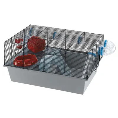 Produktbild von Ferplast Hamsterkäfig Milos Large 58x38x30,5 cm Grau