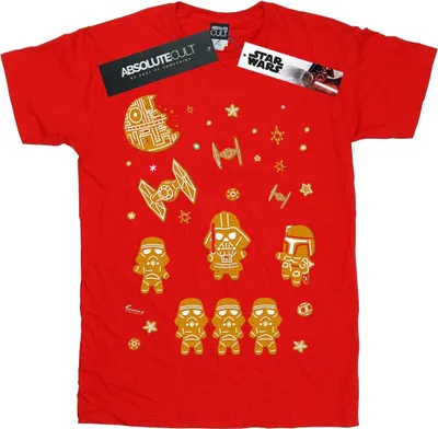 Produktbild von Star Wars - "Gingerbread Empire" T-Shirt für Damen BI45127 (L) (Rot)