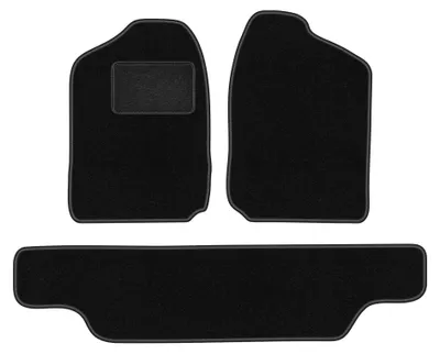 Productafbeelding van Velours automatten voor Opel Frontera A 1991-1998 – 3-delig, zwart, op maat – Wielganizator LUX