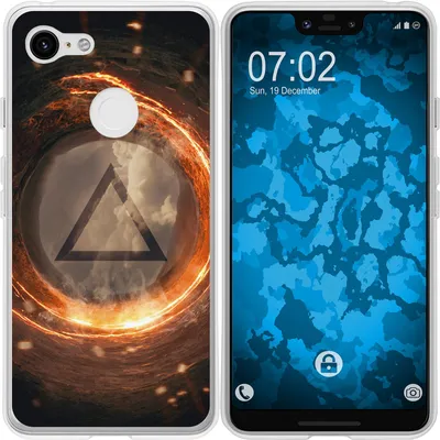 Produktbild von PhoneNatic Case kompatibel mit Google Pixel 3 XL Silikon-Hülle Element Feuer M3