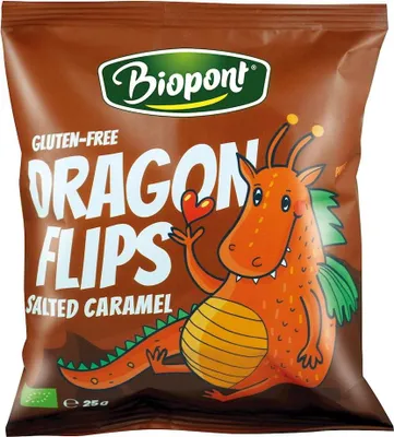 CHRUPKI KUKURYDZIANE O SMAKU SŁONEGO KARMELU BEZGLUTENOWE BIO 25 g - BIOPONT