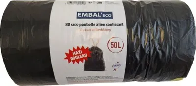 Immagine prodotto di Borsa a sacca nera Lien Couli 50 l x 80