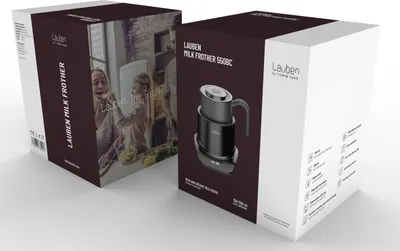 Zdjęcie produktu dla Lauben Milk Frother 550BC, 3 tryby: zimna pianka, gorąca pianka, podgrzewanie mleka, technologia indukcyjna, 300 ml