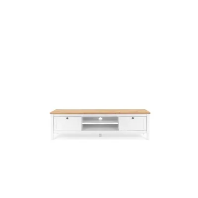 Produktbild von finori Bergen 55 TV-Board, weiß / Nachbildung Artisan Oak Maß: B x H x T ca. 160 x 45 x 40 cm