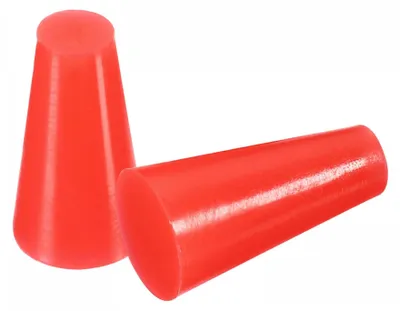Konische Silikonstopfen 50 Stück, rot, 5–9 mm