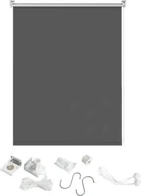 Obrázek produktu pro Fiqops vertikální markýzy 140 x 240 cm balkonová markýza ochrana proti slunci, vertikální markýza odolná proti UV záření, ochrana proti větru a ochrana soukromí, z kovu a polyesteru, antracitová barva