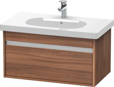Produktbild von Waschtischunterbau KETHO 455x800x410mm nussbaum natur nussbaum natur