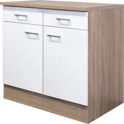 Obrázok produktu pre Kuchynská linka - šírka 80 cm - Biely dub Sonoma - Salerno