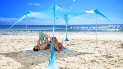 Immagine prodotto di Mini tenda da spiaggia con protezione UPF50+ - Turchese