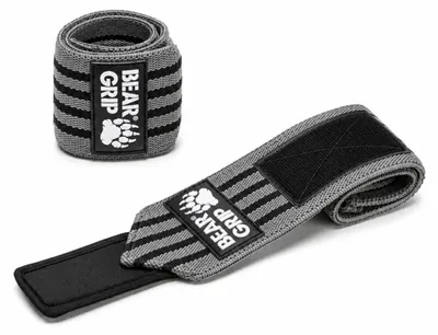 Imagen del producto de Muñequeras de soporte para levantamiento de pesas, par, color gris y , para entrenamiento de fuerza