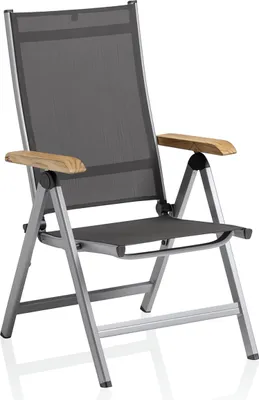 Produktbild von Kettler "Kettler Granada Multipositionssessel Klappsessel Teak silber 0100"