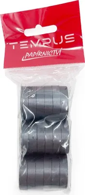 Produktbild von Tempus – Magnetische, runde, schwarze Elemente, 27 x 6 mm – 18 Stück