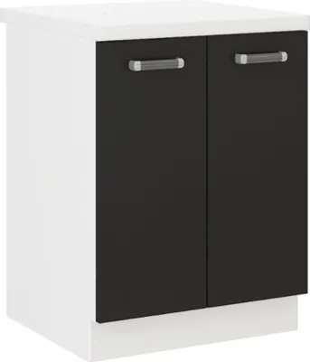 Produktbild von Küchen Unterschrank 60 cm für das Modell „Omega 240 Schwarz + Weiss“
