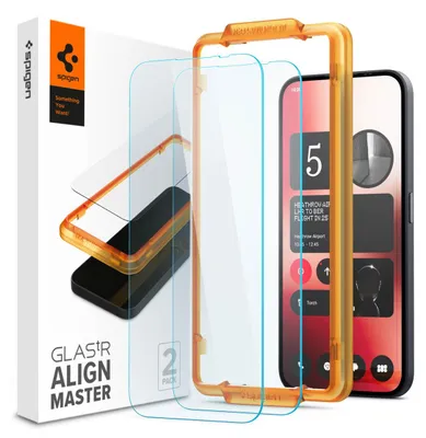 Image de Spigen GLAS.tR AlignMaster, Nothing, Phone (2a), Résistant aux rayures, Transparent, Lot de 2