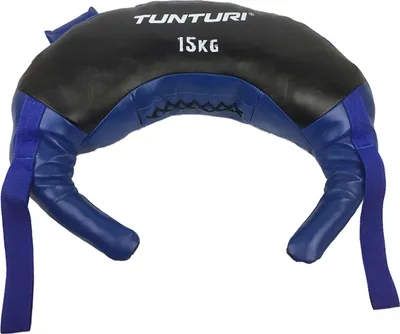 Obrázok produktu pre Tunturi Bulgarian Bag, Sandbag, Bulgarian Bag, Power Bag, Weight Bag, Fitness, Strength, Endurance Training, Blue 15KG, 2 Loops