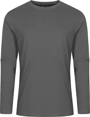 Produktbild von EXCD Langarmshirt Plus Size Herren, Stahlgrau, 5XL