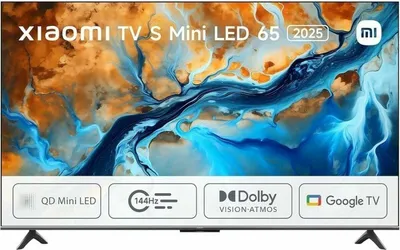 Productafbeelding van Xiaomi TV S Mini LED 65 inch (165,1 cm), 4K Ultra HD, Smart TV, Wi-Fi, zwart, 1200 cd/m²