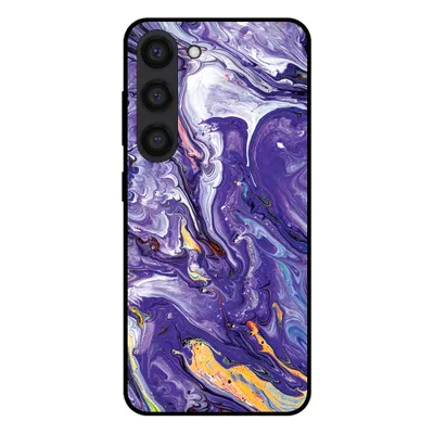 Obrázok produktu pre Smartphonica Puzdro na telefón pre Samsung Galaxy S23 Plus s mramorovou potlačou - Zadný kryt z TPU s mramorovým dizajnom - Gold Purple