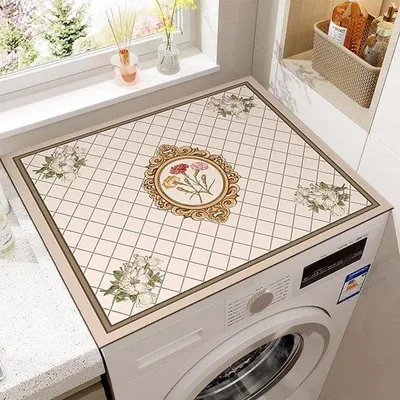 Produktbild von Wasmachinebeschermmat, 60x60 cm, antislip, voor wasmachine, droger, keuken, badkamer