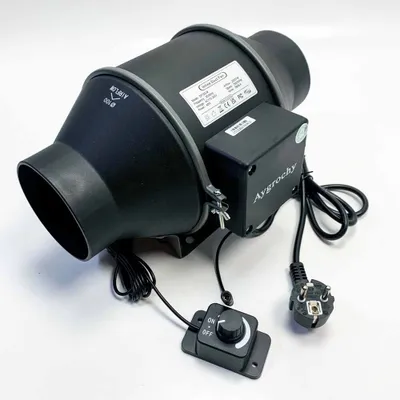 Obrázek produktu pro Aygrochy 100 mm regulovatelný trubkový ventilátor, odtahový ventilátor pro vytápění, chlazení, posilovač, pěstební stany, hydroponii, domácí použití, větrání a odtah vzduchu.