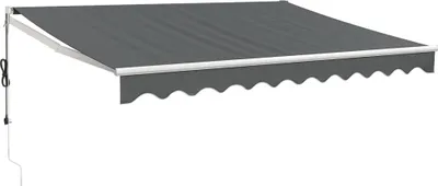 Immagine prodotto di Tenda da sole elettrica con manovella vidaXL, antracite, 3x2,5 m