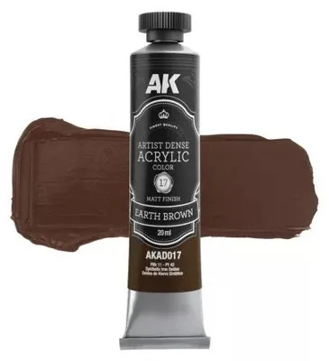 Produktbild von AK Interactive AKAD017 - Artistic Dense Acrylic Color - Earth Brown - Neu