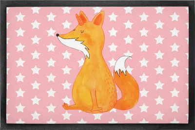 Produktbild von Mr. & Mrs. Panda Schmutzmatte Einhorn Wunsch 50 x 75 cm - Rot Pastell - Geschenk, Fussmatte, Fuchs, Unicorns, Einhörner, Unicorn, Füchse, Türvorleger, Bodenvorleger