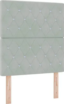 Zdjęcie produktu dla Zagłówek Jasnoszary 80 cm Aksamit