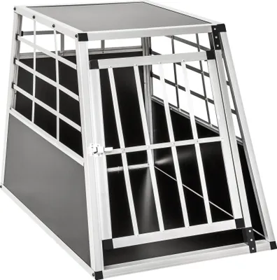 Produktbild von Prepravný box pre jedného psa s rovnou zadnou stenou s ochrannými plastovými rohmi