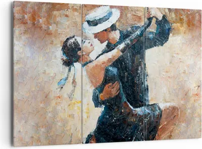 Produktbild von Bild auf Leinwand - Leinwandbild - tanzen sie - 165x110cm - Wand Bild - Wanddeko - Wandbilder - Leinwanddruck - Bilder - Kunstdruck - Wanddekoration - Leinwand bilder - Wandkunst - CE165x110-3773