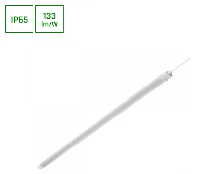 Produktbild von Spectrum LED Feuchtraumleuchte Limea Plug Weiß 150cm IP65 45W 6000lm Neutralweiß 4000K mit Stecker + Schalter