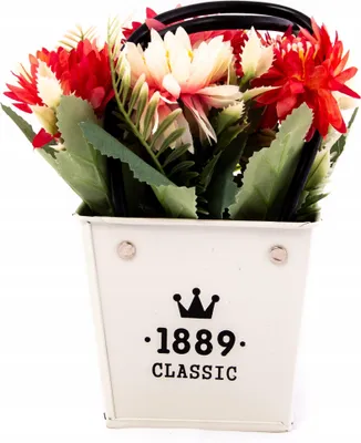 Produktbild von Künstliche Blume im Topf 18cm Kunstpflanze Deko Pflanze Wie Echt Büro Wohnzimmer