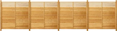 Produktbild von HOME DELUXE - Holzzaun SOMA - Fichtenholz, 4x Element + 5x Pfosten - Breite: ca. 760 cm, inkl. Zubehör I Blickschutz Windschutz Sonnenschutz