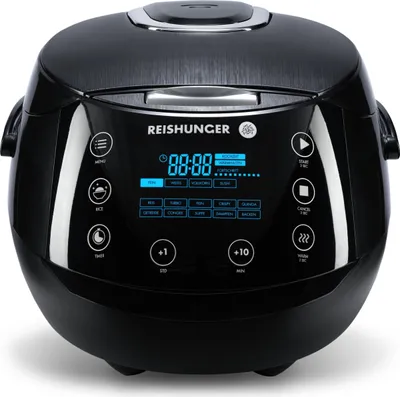 Produktbild von Reishunger Digitaler Reiskocher 538-DRK 1,5 Liter 860 Watt, schwarz