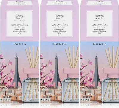 Produktbild von Ipuro sweet Paris Raumduft 50ml - Duftöl Raumduft Lufterfrischer (3er Pack)