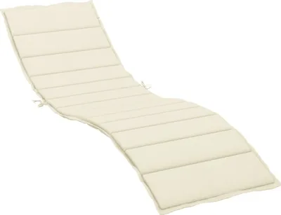 Obrázek produktu pro Poduška na lehátko krémová 200 x 70 x 3 cm oxfordská látka