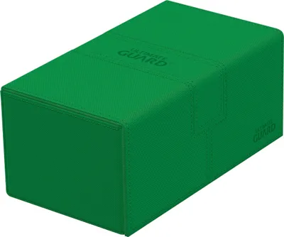 Produktbild von Ultimate Guard Twin Flip`n`Tray 200+ XenoSkin Monocolor Grün