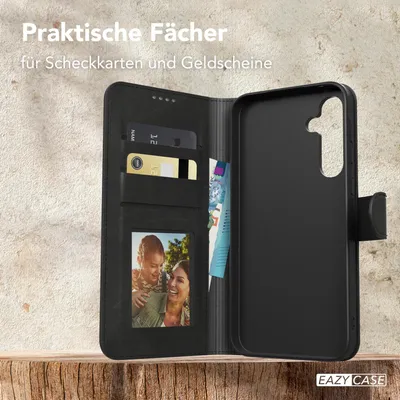 Produktbild von EAZY CASE Business Hülle für Samsung Galaxy A35 klappbar, Premium Kunstleder Handyhülle mit Kartenfach