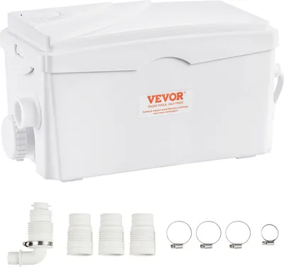 Produktbild von VEVOR Hebeanlage, 350 W, 6000 l/h Durchfluss, 7 m Förderhöhe, Abwasserpumpe mit 3 Wassereinlässen für Keller, Küche, Spüle, Dusche, Badewanne, Wäscheabwasserentsorgung, Aufspülmaschine