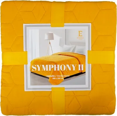 Obrázok produktu pre Prehoz na posteľ, prešívaný, moderný Symphony II 170x210cm žltý