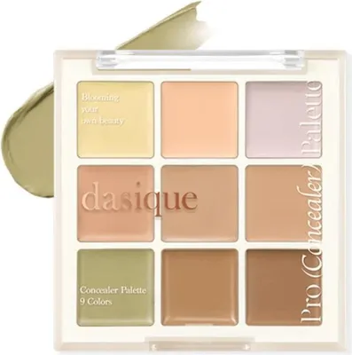 Productafbeelding van Dasique Pro Concealer Palette #02 Medium Coverage 9 g - Palette met 9 correctors voor het gezicht