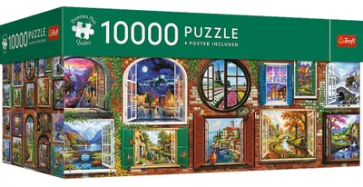 Image de Trefl, "Fenêtres des saisons", puzzle de 10 000 pièces