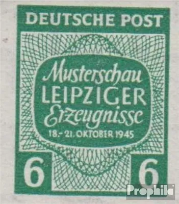 Produktbild von Briefmarken Sowjetische Zone (All.Bes.) 1945 Mi 124Y U , ungezähnt postfrisch Musterschau