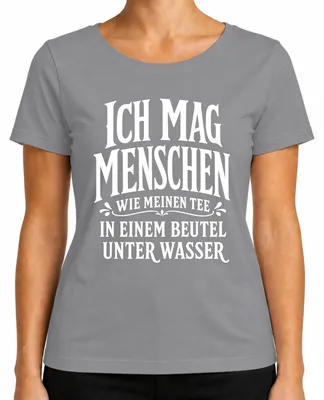 Immagine prodotto di Mag le persone come il mio tè: t-shirt da donna, colore grigio, taglia L