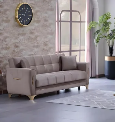 Produktbild von Sofa 3 Sitzer Luxus Textil Wohnzimmer Couch Sofas Polster Dreisitzer Couchen
