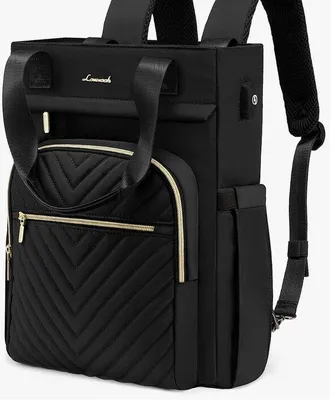 Image de Sac à dos pour ordinateur portable 2 en 1, noir, 15 pouces