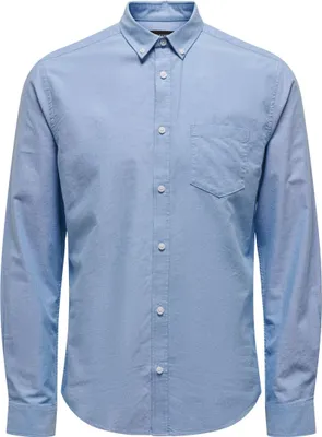 Produktbild von ONLY & SONS Hemd Slim Fit Langarm Oxford Hemd Größe: L