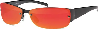 Produktbild von Herren Sonnenbrille 80er Fahrradbrille Sport Brille Retro Rot