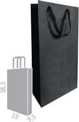 Obrázek produktu pro Taška na víno na 2 láhve 190x95x385mm ČERNÁ