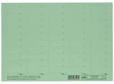 Produktbild von ELBA Beschriftungsschild 100420976 160g Karton grün 10x50St.